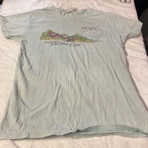 Light Blue Graphic Tee - Farmer by the Grace of God